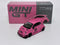 Abarth 595 LB Works Abas Works Pink LHD 1:64 Mini GT MGT00851L