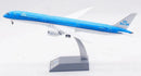 a model airplane on a stand