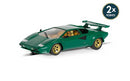 Lamborghini Countach Green Classic Street 1:32 Scale Scalextric C4500
