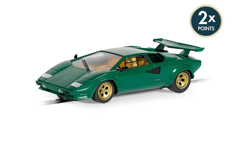 Lamborghini Countach Green Classic Street 1:32 Scale Scalextric C4500