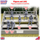 Trackside Unpainted Figures Setting x 6 Scenery Display Set 102 1:32 Wasp