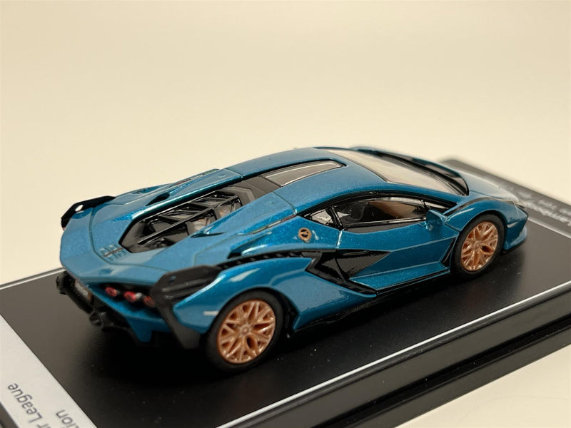 Lamborghini Sian FKP 37 Blu Uranus 1:64 Scale Kintoy K08