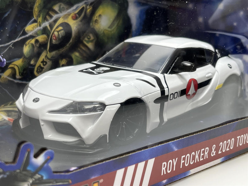 Robotech Roy Focker Figure and 2020 Toyota Supra 1:24 Scale Jada 33682 253255052