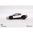 a white and black sports car