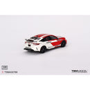 a red and white toy car