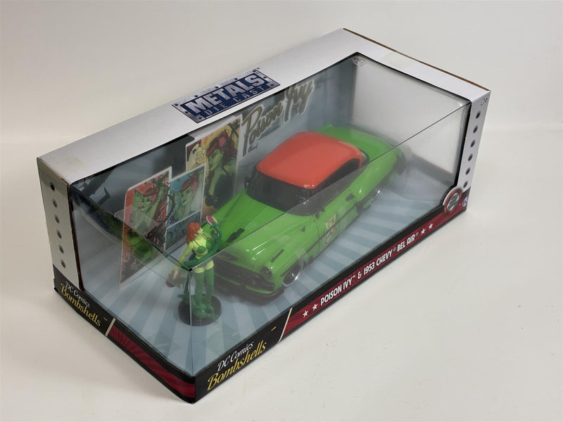 DC Comics Bombshells Poison Ivy Figure and 1953 Chevy Bel Air 1:24 Jada 253255009