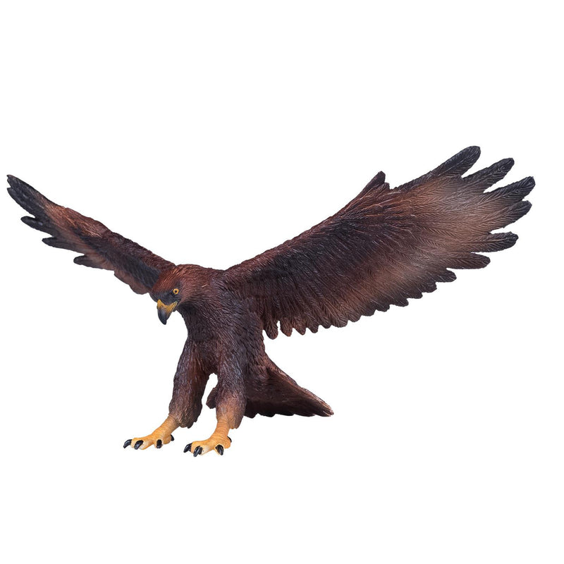 Golden Eagle Bird Toy Figure 15 cm Length Approx Mojo Fun 381051