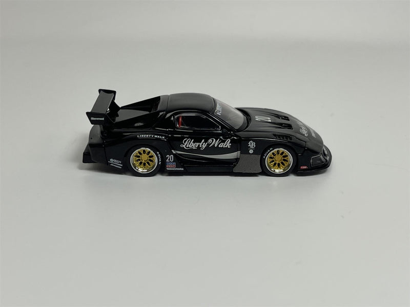 Mazda RX-7 LB Super Silhouette Liberty Walk Black RHD 1:64 Mini GT MGT00785R