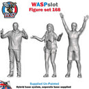 Trackside Unpainted Figures Scenery Display 3 x Enthusiastic Spectators Standing Set 168 New 1:32 Scale Wasp
