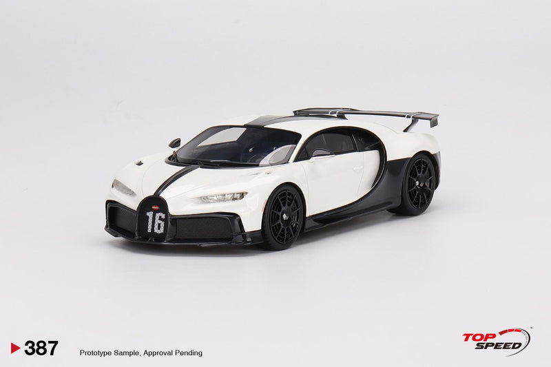 Bugatti Chiron Pur Sport White 1:18 Scale TSM TS0387