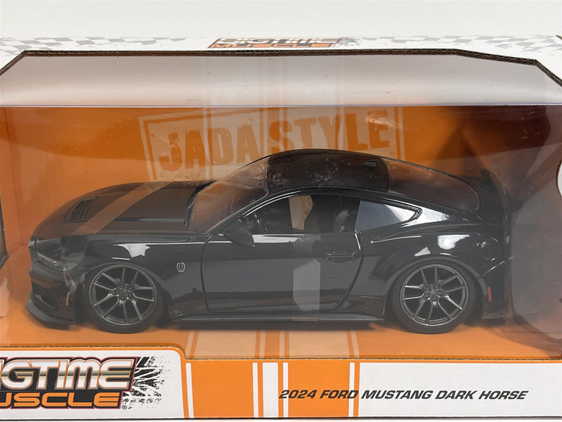 2024 Ford Mustang Dark Horse Black Bigtime Muscle 1:24 Scale Jada 35278