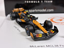 Formula 1 McLaren Team Set of 2 Cars Winner Constructor Season MCL38 2024 Norris and Piastri 1:64 Scale Spark Y418