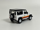 Land Rover Defender 90 Wagon White LHD 1:64 Scale Mini GT MGT00378L