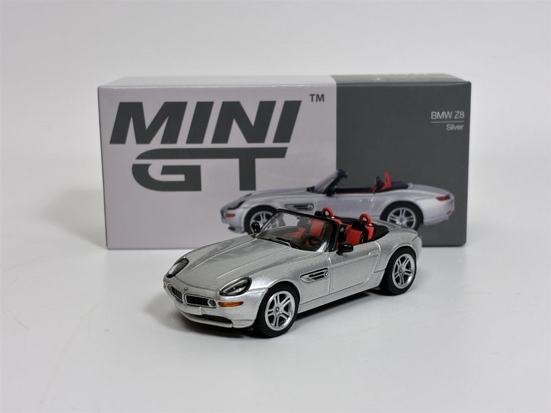 BMW Z8 Silver LHD 1:64 Scale Mini GT MGT00988L