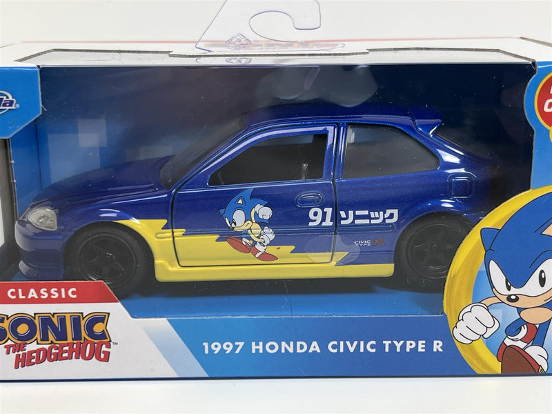 Sonic The Hedgehog 1997 Honda Civic Type R 1:32 Jada 253252055 35482