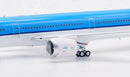 a blue and white airplane