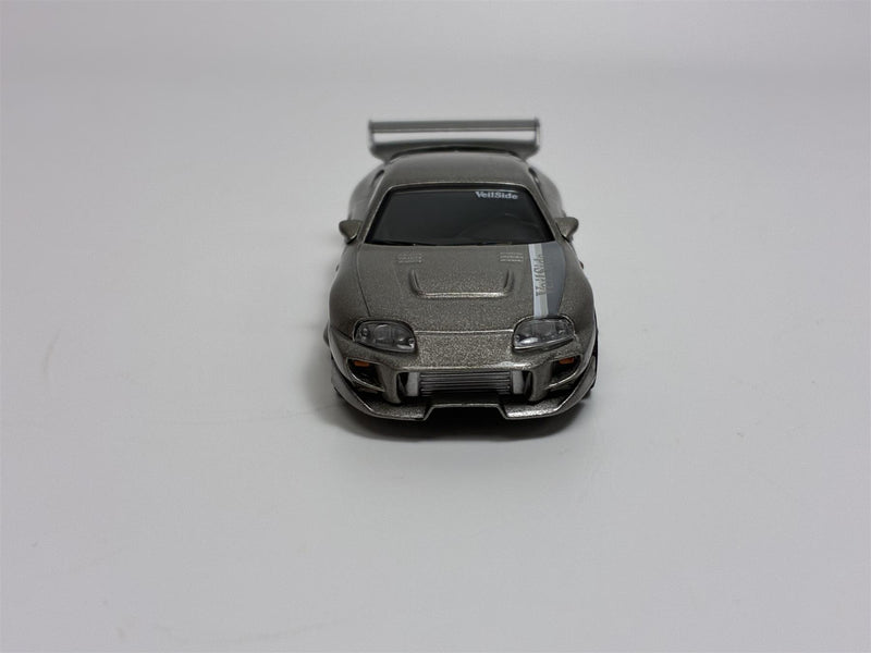Toyota Supra VeilSide Combat VII Grey LHD 1:64 Scale Mini GT MGT00978L