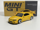 Nissan Silvia Rocket Bunny RHD Bronze Yellow RHD 1:64 Scale Mini GT MGT00643R