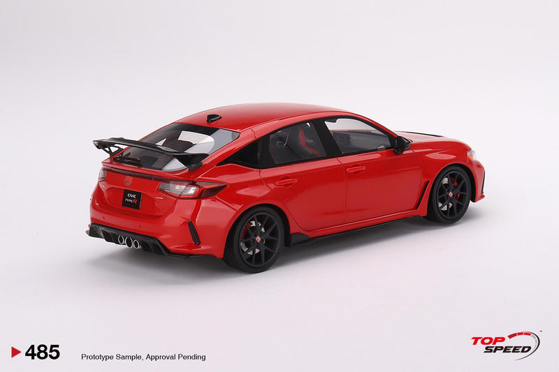 Honda Civic Type R Rallye Red LHD 2023 1:18 Scale TSM TS0485