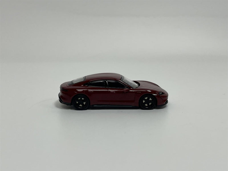 Porsche Taycan Turbo S 2019 Dark Red 1:87 Minichamps 870068404