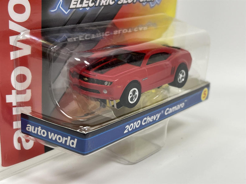 2010 Chevy Camaro Red HO Scale Slot Car X Traction Auto World SC373-5