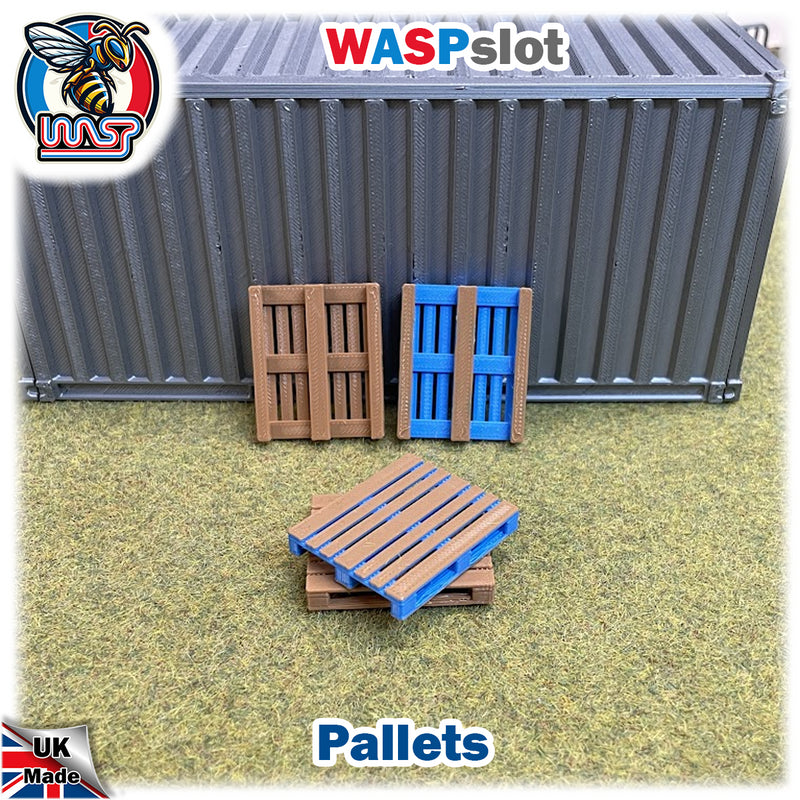 Slot Car Trackside Scenery 4 x Pallet Kit Mix 1:32 Scale Wasp P