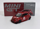 LB Works Abas Works Abarth 595 Red RHD 1:64 Scale Mini GT MGT00963R