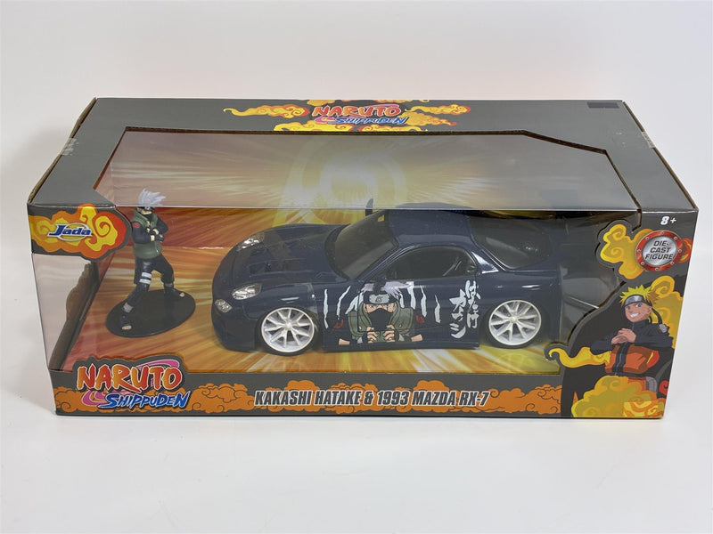 Naruto Shippuden Kakashi Hatake Figure and 1993 Mazda RX-7 1:24 Jada 253255085 35349