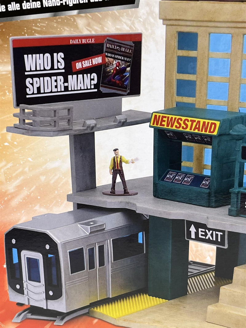 Spiderman Daily Bugle Nano Scene with Nano Figures Jada 253225012