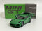 Porsche 911 Turbo S Python Green LHD 1:64 Scale Mini GT MGT00525L