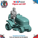 Trackside Unpainted Figures Scenery Display 1 x Male Lawn Morer Set 157 New 1:32 Scale Wasp