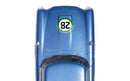 Aston Martin DB5 Blue Yellow Historic GT Racing 1:32 Scalextric C4599