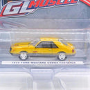 a yellow toy car in a plastic package
