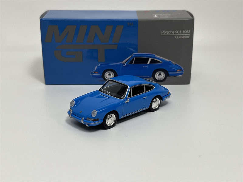 Porsche 901 1963 Quickblau LHD 1:64 Scale Mini GT MGT00707L