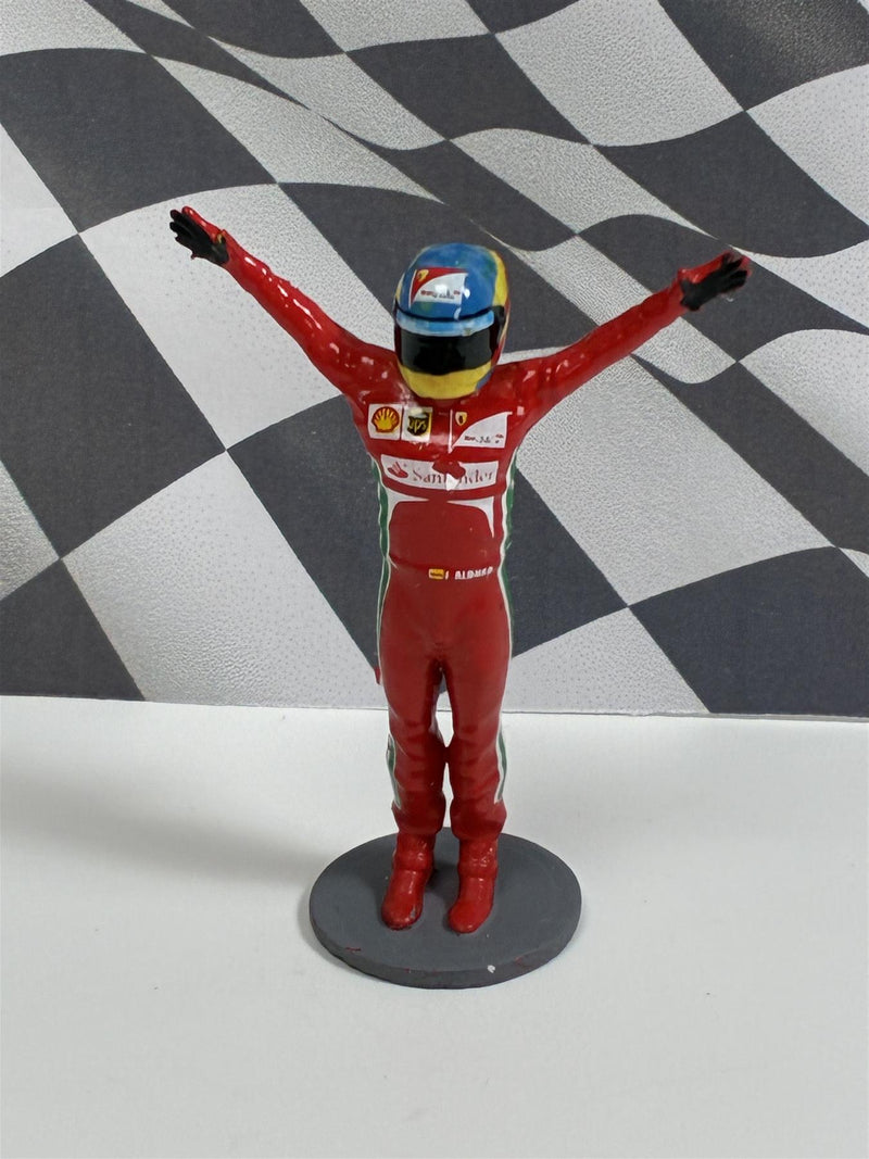 Fernando Alonso Ferrari Diecast Figure 1:43 Scale Cartrix CT056