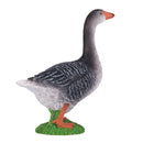 Goose Grey Farmyard Toy Figure 8 cm Height Approx Mojo Fun 381039