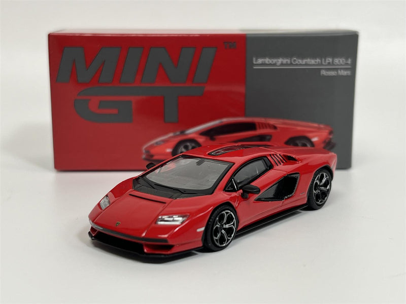 Lamborghini Countach LPI 800 4 Rosso Mars LHD 1:64 Mini GT MGT00720L