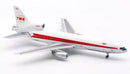 TWA Lockheed L-1011 N41020 Polished With Stand 1:200 Inflight200 IF1011TWA1122P