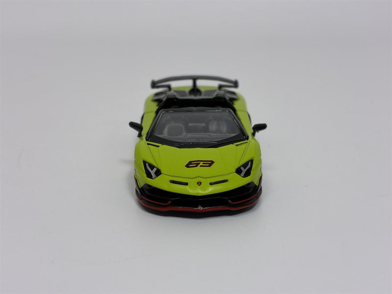 Lamborghini Aventador SVJ 63 Roadster Verde Shock RHD 1:64 Mini GT MGT00887R