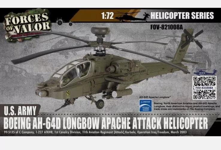 Boeing AH-64D Longbow Apache Attack Helicopter 1:72 Forces of Valor FOV821008A