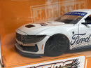 2024 Ford Mustang Dark Horse White Bigtime Muscle 1:24 Scale Jada 35279