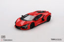 a red toy car on a white background