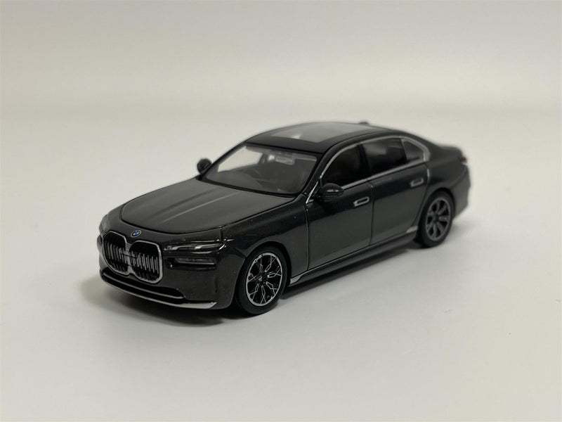 BMW i7 xDrive60 Dravit Grey LHD 1:64 Mini GT MGT00818L