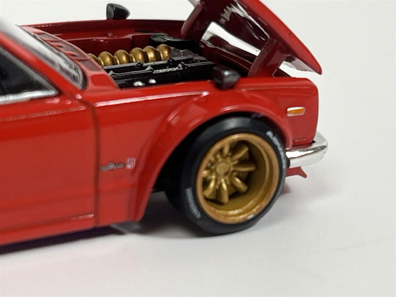 Nissan Skyline 2000GTR Kaido Street V1 Red 1:64 Mini GT KHMG175