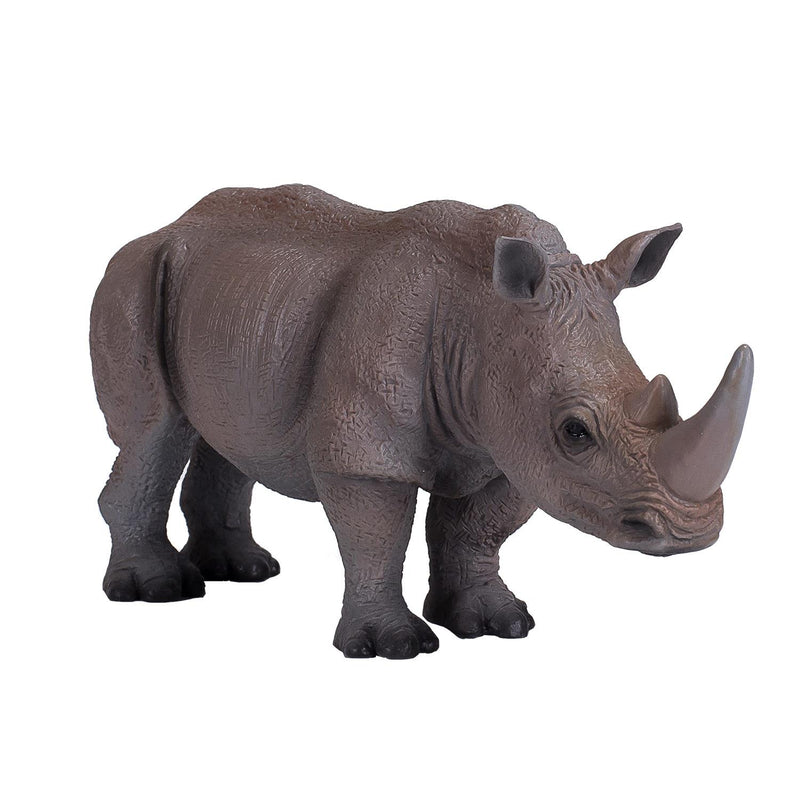 White Rhinoceros Zoo Animal Toy Figure 13 cm Length Approx Mojo Fun 387103