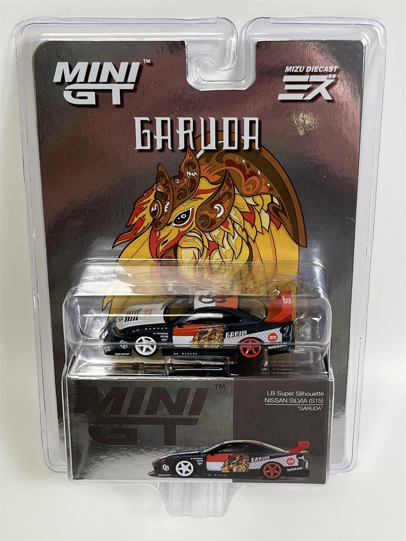 LB Super Silhouette Nissan Silvia S15 Garuda 1:64 Scale Mini GT MGT00652R