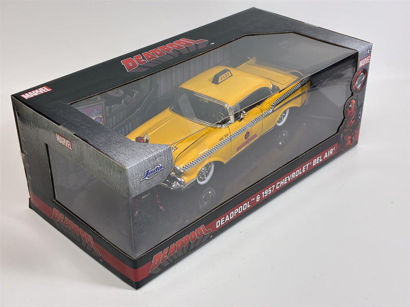 Deadpool 1957 Chevrolet Bel Air and Dealpool Figure 1:24 Jada 30290