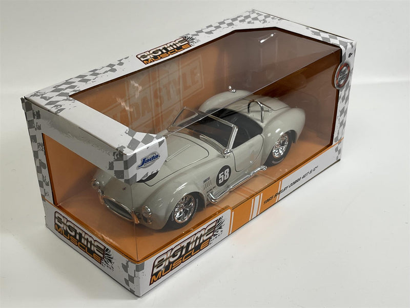 Shelby Cobra 427 S/C 1965 Cream Big Time Muscle 1:24 Scale Jada 31864