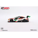 a white and red race car
