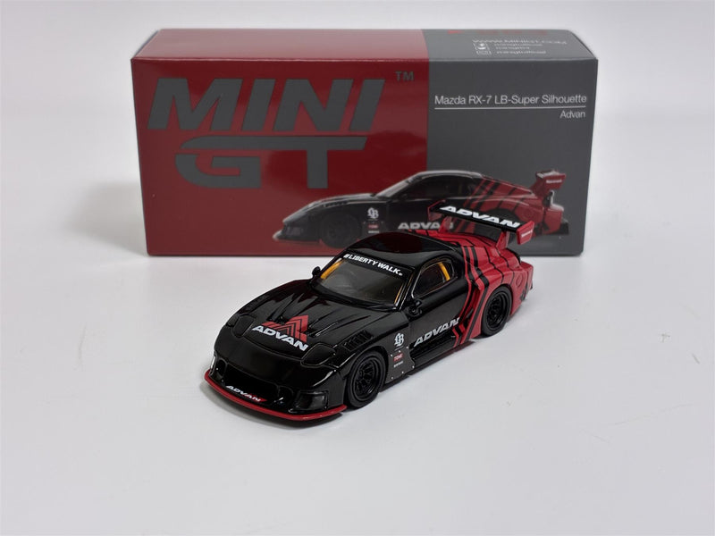 Mazda RX 7 LB Super Silhouette Advan RHD 1:64 Scale Mini GT MGT00983R